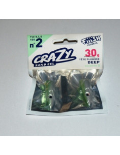 Cabeçote Fiiish Crazy SandEel Deep 30g Kaki